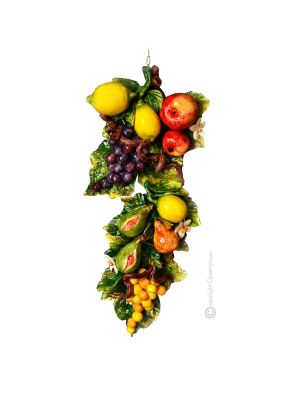 FRUIT Wall decorative object to hang artistic ceramic