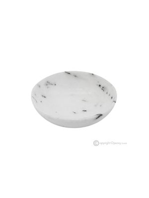 Bowl, Ibiza white marble, decorative centerpiece, handmade in Italy, authentic stone.
