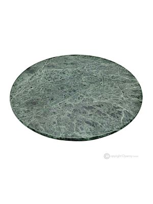 Handmade Green Marble Rotating Cutting Board, made of authentic natural stone and decorative design. 