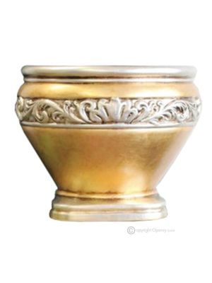 PORTAVASO IRIS cachepot planter ceramic artistic artistic ceramic with 24k gold leaf 