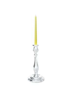 CANDELIERE INGLESE 1 Flame Candlestick Candelabra Candle Holder Silver Plated Handcraft Made in Italy