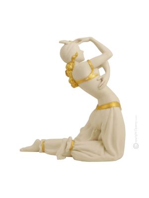 ORIENTAL DANCER Statuette statue figure porcelain Capodimonte handmade Made in Italy exclusive