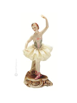 BALLERINA GISELLE Statuette statue figure porcelain Capodimonte handmade made in Italy exclusive