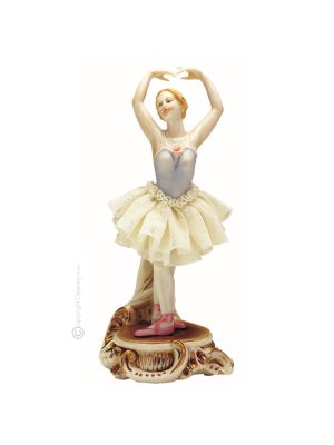 BALLERINA  ANNETTE Statuette statue figure porcelain Capodimonte handmade made in Italy exclusive