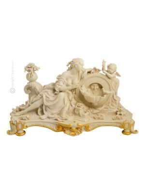 THE FOUNTAIN Statuette statue figure porcelain Capodimonte handmade made in Italy exclusive
