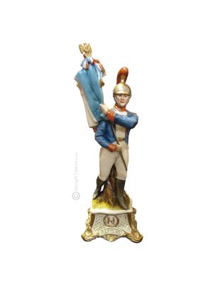 ENSIGN Statuette statue figure porcelain Capodimonte handmade Made in Italy exclusive