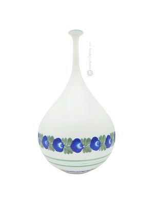 DUE ROSE VASE SPILLO Precious Ceramic Artistic Creations Decor Handpainted Handcraft Made Italy