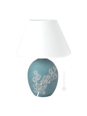 ORCHIDEA Table lamp abat-jour bedside lamp lampshade artistic ceramic handmade authentic Made in Italy