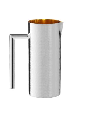 CARAFFA ACQUA DIRITTA Carafe Gold Silver Plated Decorative Artistic Creation Handcraft Made in Italy *52.7oz