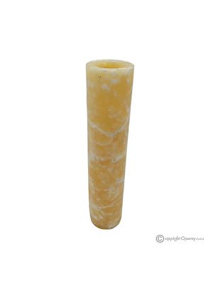 Orange Onyx Marble Flower Vase, Quality Natural Stone, Elegant Design, Handmade.