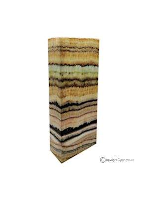 LAMP in serpentine onyx marble, made of natural stone, refined and genuine, hand-worked.