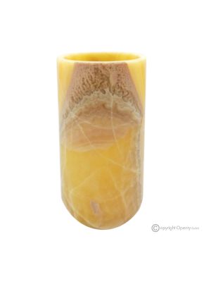 ORANGE ONYX MARBLE LAMP, made of natural stone, pure and authentic, handmade.