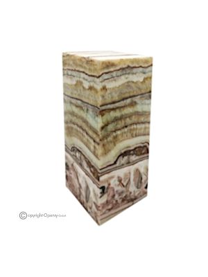 LAMP in Onyx Serpentino marble, in natural stone, with an original design, handmade.