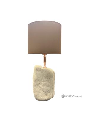 Marble Stone LAMP, lampshade in genuine natural stone, with a modern design and handmade.