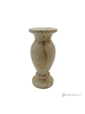 VASE, amphora in Teak marble, authentic and handmade, elegant and exclusive design.