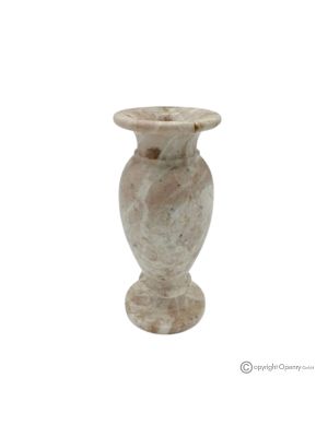 VASE, amphora in pink marble, authentic stone, handmade, elegant and exclusive design.