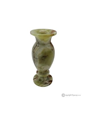 VASE, amphora in Green Onyx marble, authentic stone, handmade, elegant design.