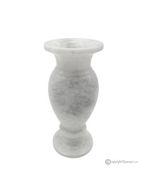 VASE, authentic white marble amphora love, handmade, elegant and refined design.