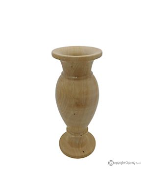 VASE, amphora in Teak marble, authentic stone, handmade, elegant and refined design.