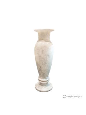 VASE, amphora in white marble authentic love, handmade, with elegant and sophisticated design.
