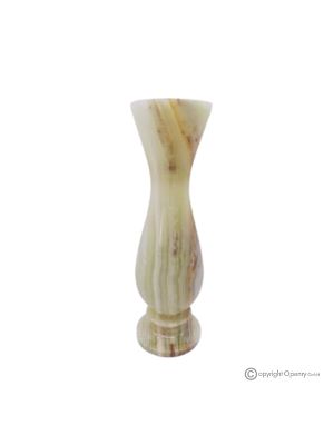 Decorative VASE in onyx marble, authentic stone, handmade, elegant design.