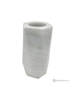 VASE in marble, natural and authentic stone, handcrafted, modern design.