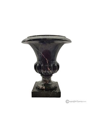 Medici VASE in green marble, quality natural stone, handmade, elegant design.