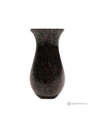 Decorative VASE in green marble, quality natural stone, handmade, classic design.