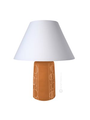GEOMETRICO Table lamp abat-jour bedside lamp lampshade artistic ceramic handmade authentic Made in Italy 