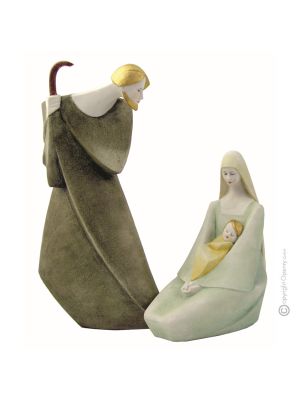 SAINT JOSEPH - MADONNA Statuette statue figure porcelain Capodimonte handmade Made in Italy exclusive