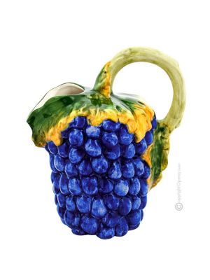 BROCCA VINO Pitcher carafe jug decanter original creations in artistic ceramic Made in Italy