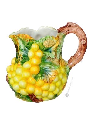 BROCCA UVA Pitcher carafe jug decanter original creations in artistic ceramic Made in Italy