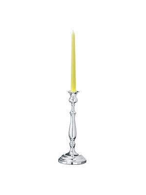 CANDELIERE INGLESE 1 Flame Candlestick Candelabra Candle Holder Silver Plated Handcraft Made in Italy