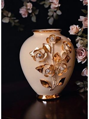 Ceramic vase decor  - Interior style - Jar shape Swarovski crystals