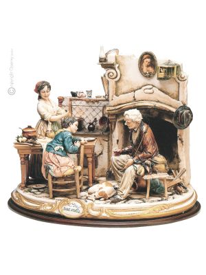 ONCE UPON A TIME Statuette statue figure porcelain Capodimonte handmade Made in Italy exclusive