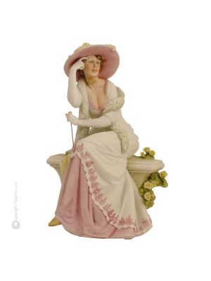 ODETTE Statuette statue figure porcelain Capodimonte handmade Made in Italy exclusive