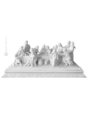 THE LAST SUPPER Statuette statue figure porcelain Capodimonte handmade Made in Italy exclusive