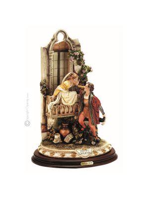 ROMEO E GIULIETTA Statuette statue figure porcelain Capodimonte handmade Made in Italy exclusive