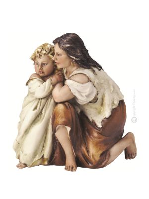 LITTLE SHEPHERDS Statuette statue figure porcelain Capodimonte handmade made in Italy exclusive