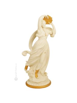 LADY DANCING Statuette statue figure porcelain Capodimonte handmade made in Italy exclusive