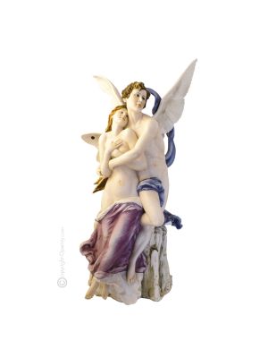 EROS AND PSYCHE Statuette statue figure porcelain Capodimonte handmade made in Italy exclusive