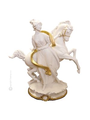 THE WARRIOR Statuette statue figure porcelain Capodimonte handmade made in Italy exclusive