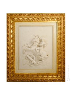 NAPOLEON Picture Bas-relief Porcelain Capodimonte Made in Italy