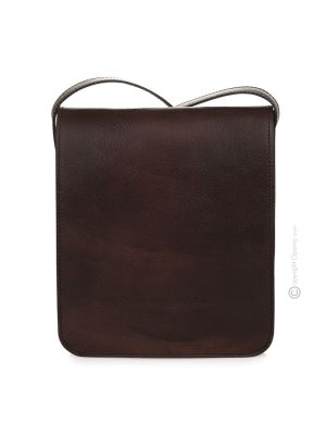 JACOPO Crossbody bag men's bag handcrafted in real brown leather brown