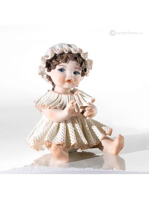 ADELINA Romantic Capodimonte doll, Italian artisan refinement.