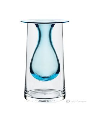 ALBA Authentic hand painted vase modern decorative in premium quality glass.