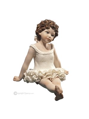ALBERTINE - Capodimonte figurine, classy dancer, fine porcelain art.