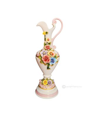 Vase ceramic art - Dining table home decor - Handled bud design