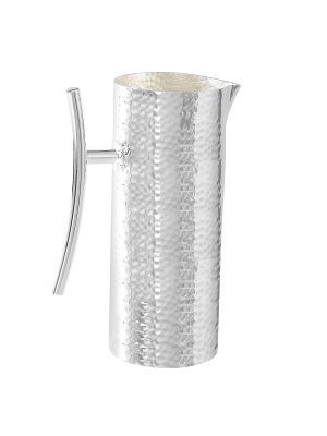 CARAFFA MANICO T Wine Water Decanter Carafe Silver Plated Artistic Creation Handcraft Made in Italy *45.7oz