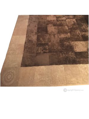 FURNISHING CARPET handmade genuine shaved Shearling leather Made in Italy